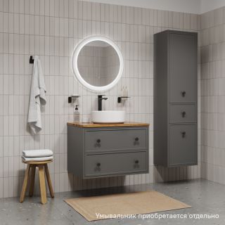 Тумба подвесная IDDIS Torr TOR70DBi95K со столешницей 70см тёмно-серый